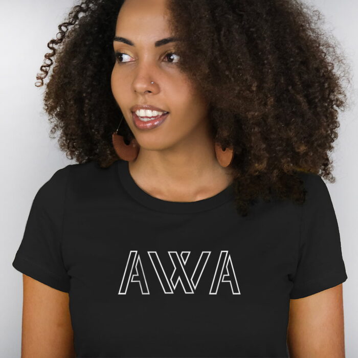 awa argenté - Tee-shirt Femme
