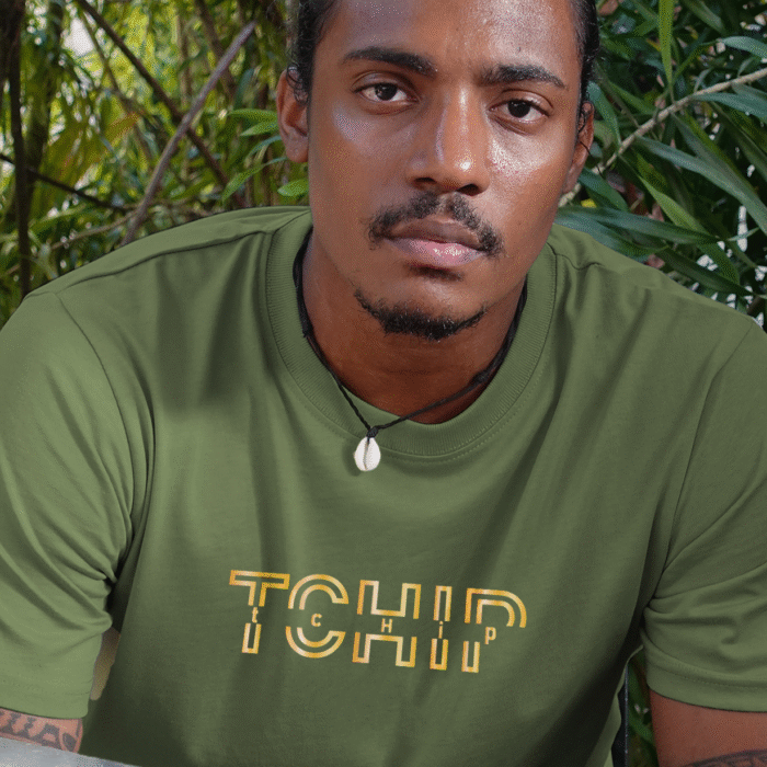 Tchip double H doré - T-Shirt Homme